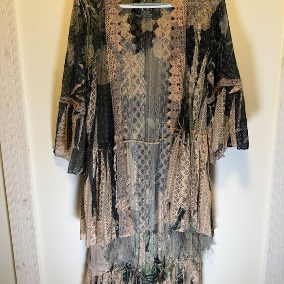 Origami Lace Bohemian Duster Medium - Picture 9 of 9